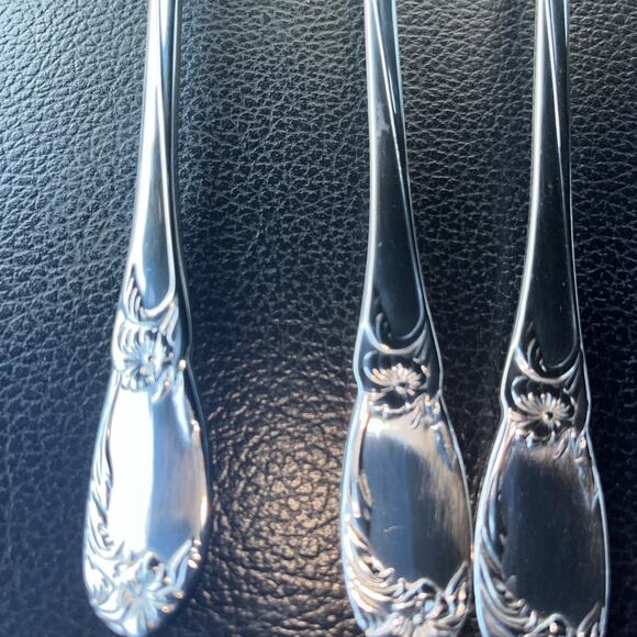 4 Reed & Barton LA BELLA Stainless Iced Tea Spoons 18/10 Glossy Flatware - Picture 6 of 6